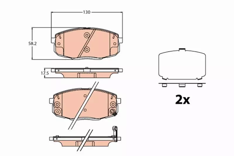 TRW KLOCKI HAMULCOWE GDB2192 