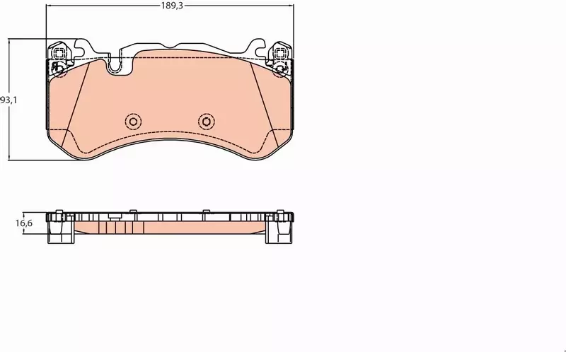 TRW KLOCKI HAMULCOWE GDB2220 