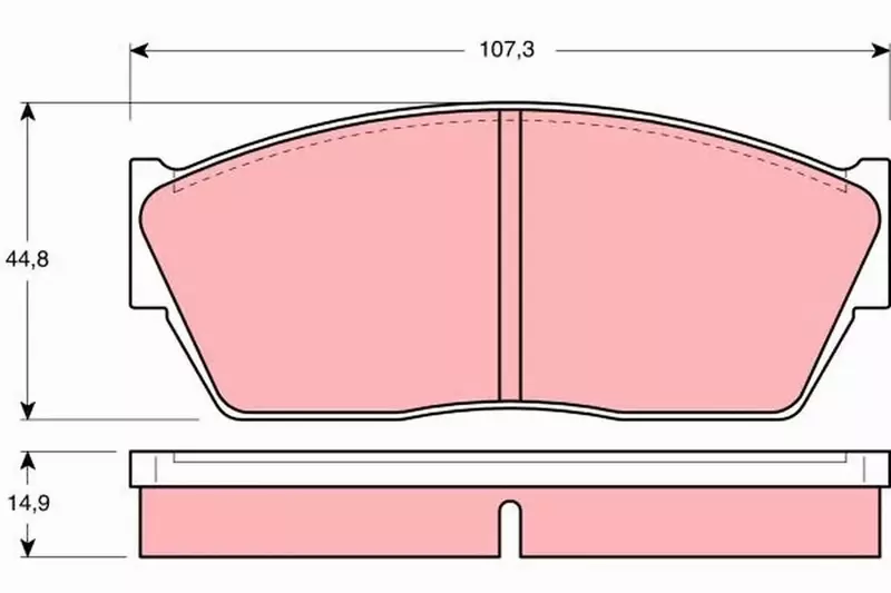 TRW KLOCKI HAMULCOWE GDB284 