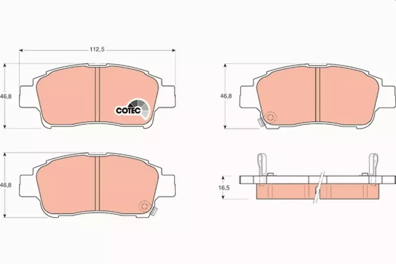 TRW KLOCKI HAM TOYOTA YARIS 1.0 1.3 16V 1.4D4D PRZ 