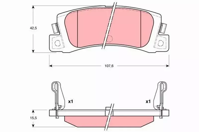 TRW TARCZE+KLOCKI TYŁ TOYOTA COROLLA E11 UK 240MM 