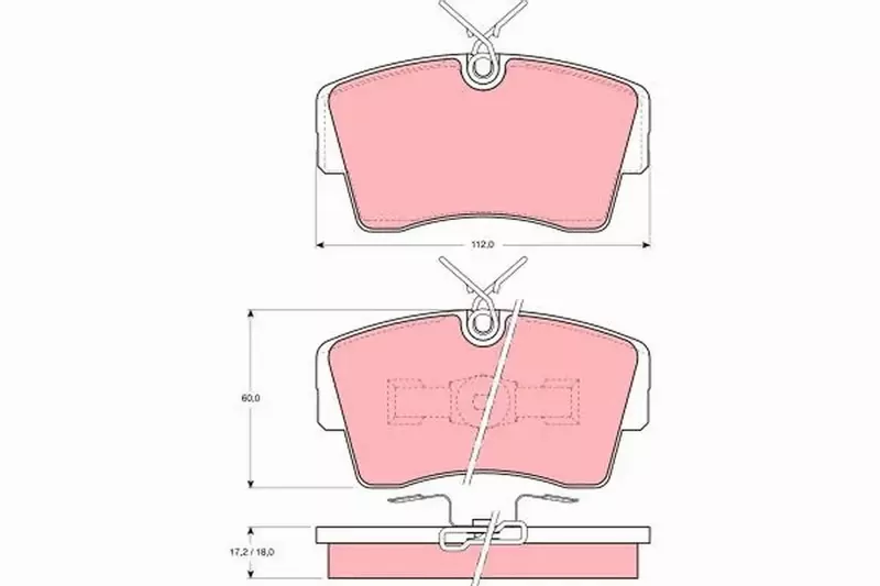 TRW KLOCKI HAMULCOWE GDB339 