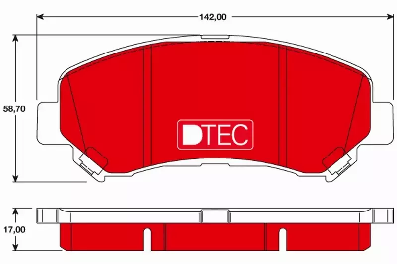 TRW DTEC TARCZE+KLOCKI PRZÓD NISSAN X-TRAIL T31 