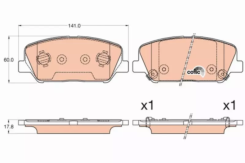 TRW TARCZE+KLOCKI PRZÓD HYUNDAI I30 II 300MM 