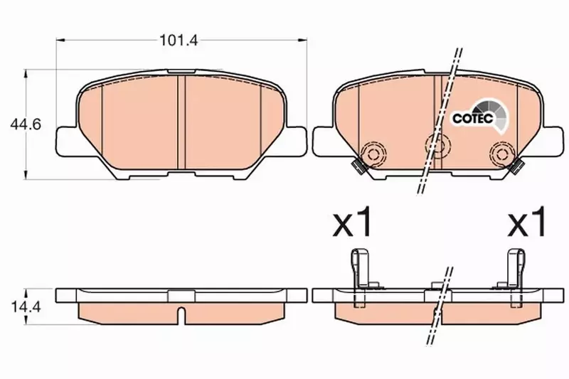 TRW TARCZE+KLOCKI TYŁ MAZDA 6 GJ 278MM 