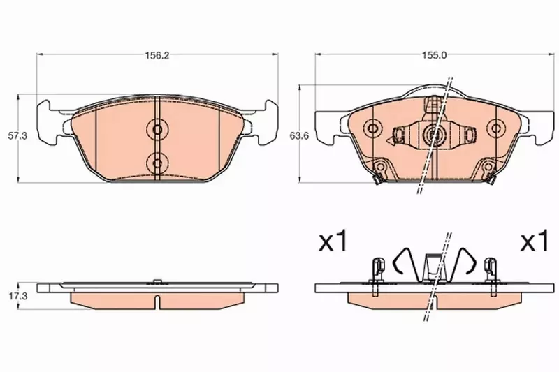 TRW TARCZE+KLOCKI PRZÓD HONDA CIVIC IX 293MM 