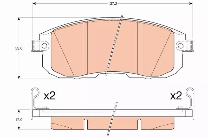 TRW TARCZE+KLOCKI PRZÓD NISSAN JUKE F15 280MM 