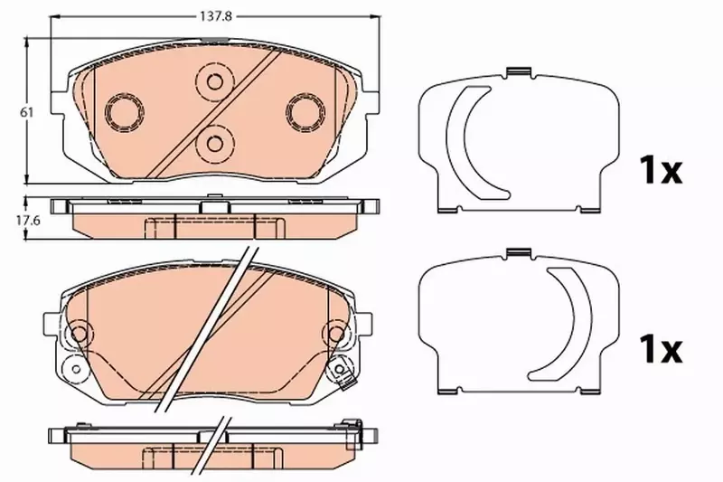 TRW TARCZE+KLOCKI PRZÓD HYUNDA IIX35 KIA SPORTAGE 300MM 