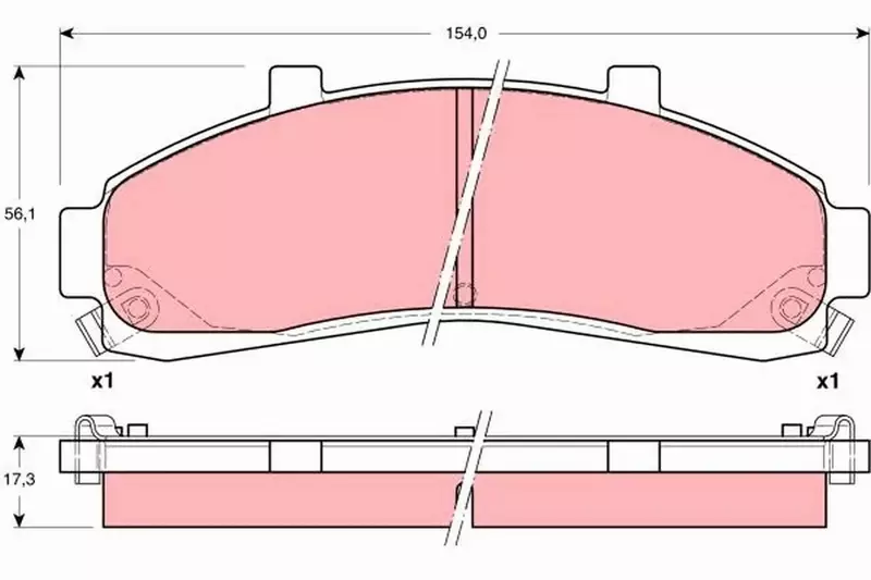 TRW KLOCKI HAMULCOWE PRZÓD GDB4010 