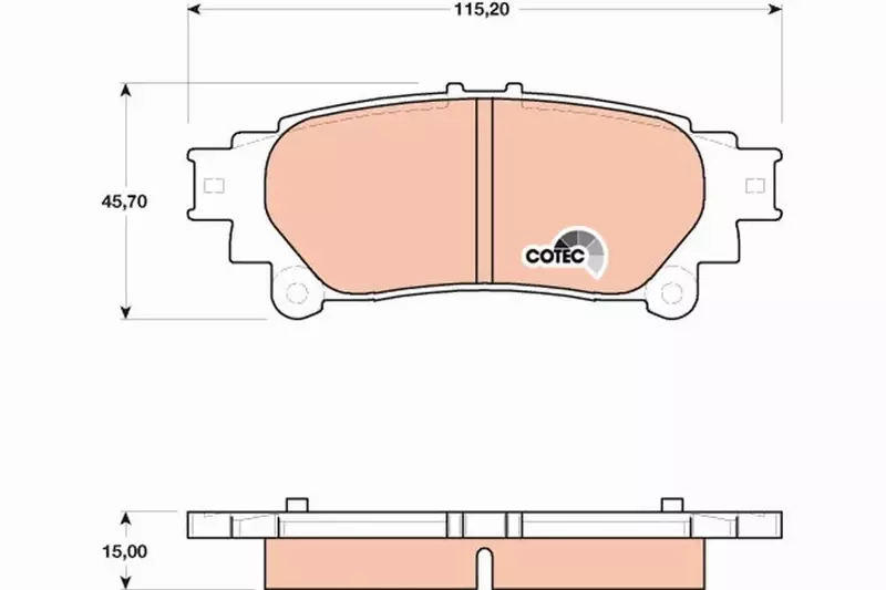 TRW KLOCKI HAMULCOWE TYŁ GDB4174 