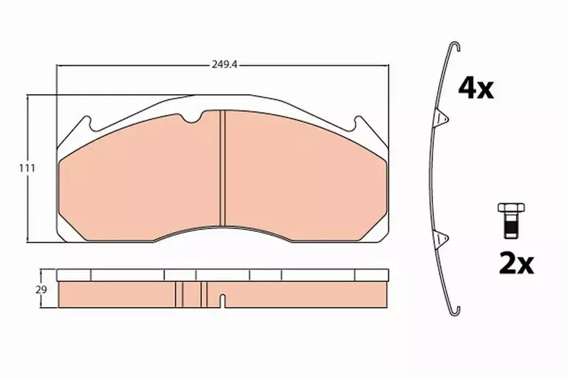 TRW KLOCKI HAMULCOWE GDB5085 