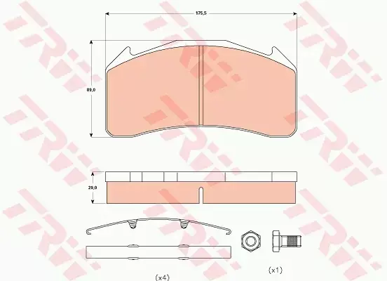 TRW KLOCKI HAMULCOWE GDB5088 