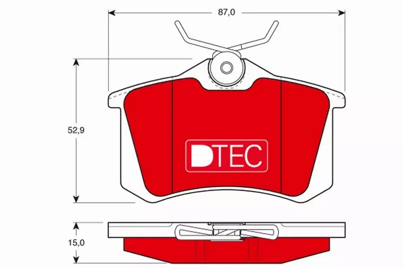 TRW KLOCKI HAMULCOWE DTEC TYŁ GDB823DTE 