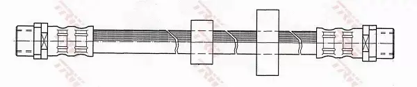 TRW PRZEWÓD HAMULCOWY ELASTYCZNY PRZÓD PHA343 