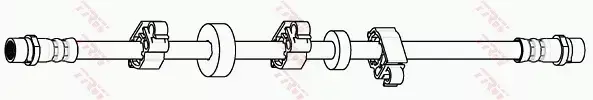 TRW PRZEWÓD HAMULCOWY ELASTYCZNY PRZÓD PHA381 