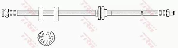 TRW PRZEWÓD HAMULCOWY ELASTYCZNY PRZÓD MAREA (185_) 