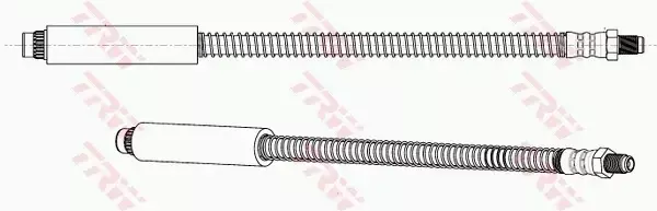 TRW PRZEWÓD HAMULCOWY ELASTYCZNY PHB411 