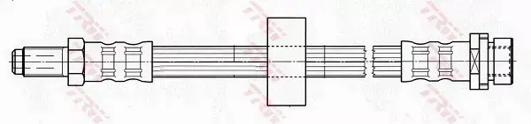 TRW PRZEWÓD HAMULCOWY ELASTYCZNY PHB414 