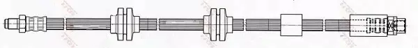 TRW PRZEWÓD HAMULCOWY PHB416 