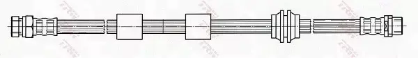 TRW PRZEWÓD HAMULCOWY ELASTYCZNY PHB440 