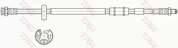 TRW PRZEWÓD HAMULCOWY ELASTYCZNY PHB513 