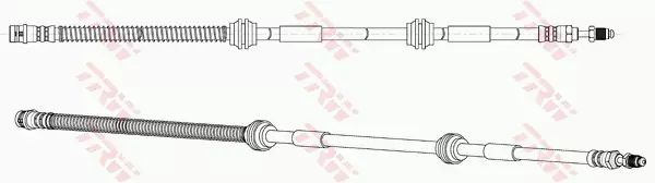 TRW PRZEWÓD HAMULCOWY ELASTYCZNY PRZÓD TOUAREG (7LA, 7L6, 7L7) 