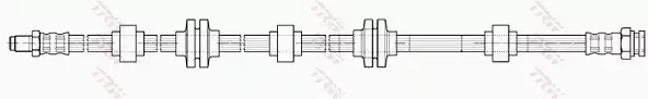 TRW PRZEWÓD HAMULCOWY ELASTYCZNY PHB598 