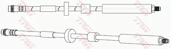 TRW PRZEWÓD HAMULCOWY ELASTYCZNY PRZÓD 5008 