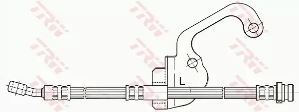 TRW PRZEWÓD HAMULCOWY ELASTYCZNY PRZÓD TERRACAN (HP) 