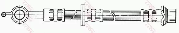 TRW PRZEWÓD HAMULCOWY ELASTYCZNY PRZÓD YARIS (_P1_) 