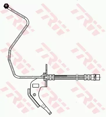 TRW PRZEWÓD HAMULCOWY ELASTYCZNY PHD564 