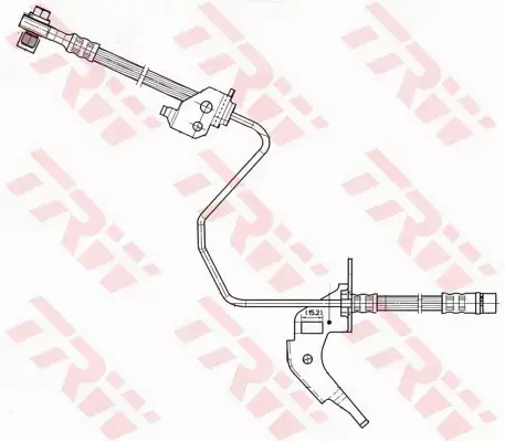 TRW PRZEWÓD HAMULCOWY ELASTYCZNY PHD566 
