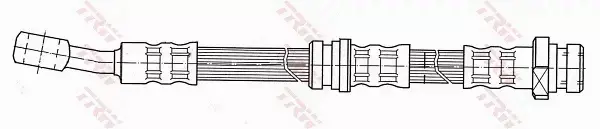 TRW PRZEWÓD HAMULCOWY ELASTYCZNY TYŁ PHD612 