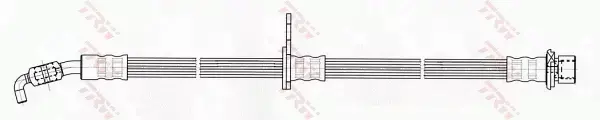 TRW PRZEWÓD HAMULCOWY ELASTYCZNY PRZÓD PHD695 