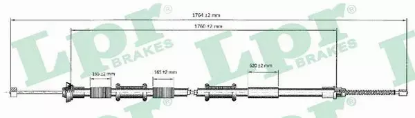 LPR LINKA HAMULCOWA C0166B 