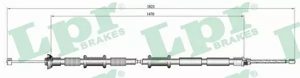 LPR LINKA HAMULCOWA C0167B 