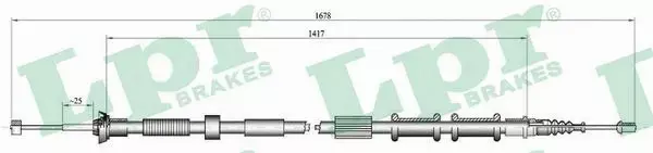 LPR LINKA HAMULCOWA C0181B 