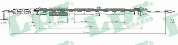 LPR LINKA HAMULCOWA C0262B 