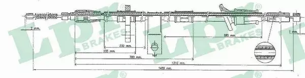 LPR LINKA HAMULCOWA C0321B 