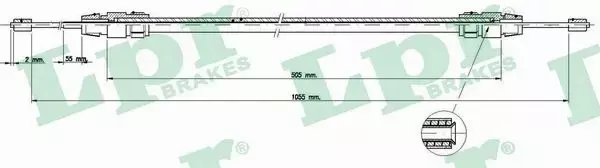 LPR LINKA HAMULCOWA C0421B 