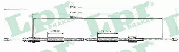 LPR LINKA HAMULCOWA C0621B 