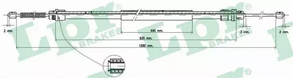 LPR LINKA HAMULCOWA C0740B 