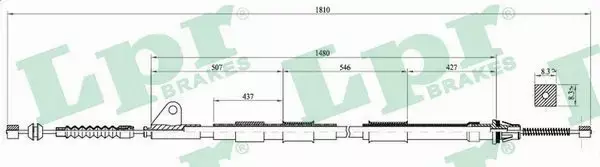 LPR LINKA HAMULCOWA C0851B 