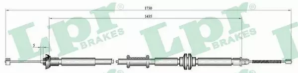 LPR LINKA HAMULCOWA C1012B 