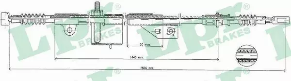 LPR LINKA HAMULCOWA C1052B 