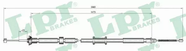 LPR LINKA HAMULCOWA C1085B 