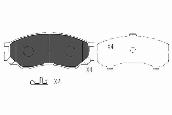 KAVO PARTS KLOCKI HAMULCOWE KBP-5508 