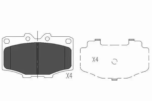 KAVO PARTS KLOCKI HAMULCOWE KBP-9028 