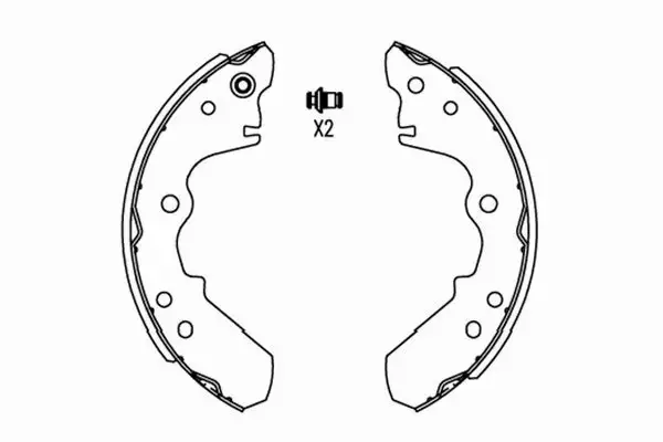 KAVO PARTS SZCZĘKI HAMULCOWE KBS-3902 