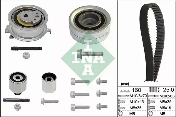 INA ROZRZĄD+SKF POMPA AUDI A1 8X A3 8P 1.6 2.0TDI 